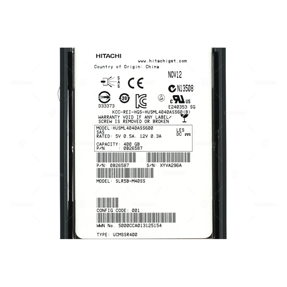 5541908-A HITACHI SSD 400GB 10K SAS 6G 2.5" SFF